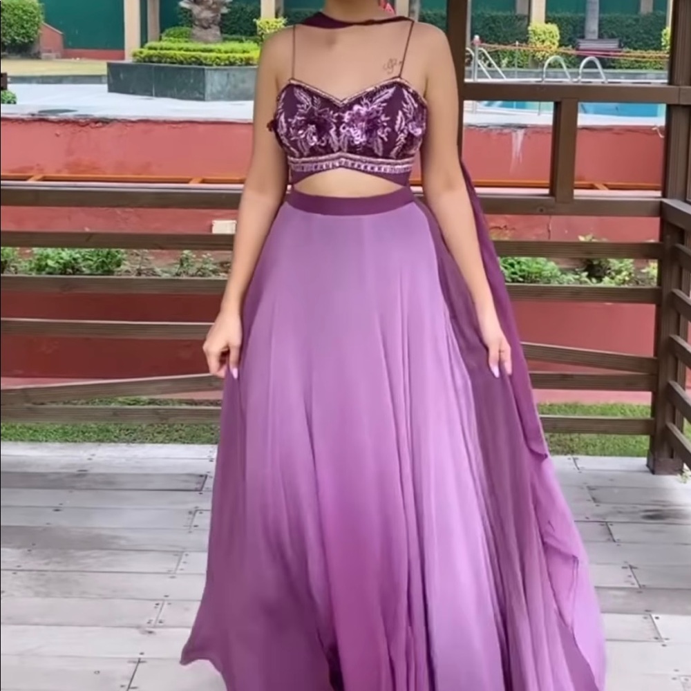 India ombré lehnga